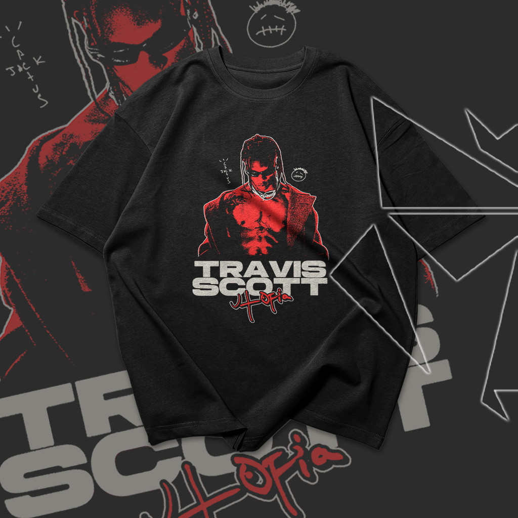 Camiseta Streetwear Travis Scott Utopia Premium Masculina Estampada 100% Algodão Moda Gringa