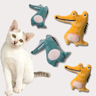 Brinquedo Interativo De Pelúcia 1 Unidade Catnip Jacaré Para Gatos Relaxante em Oferta na Shopee