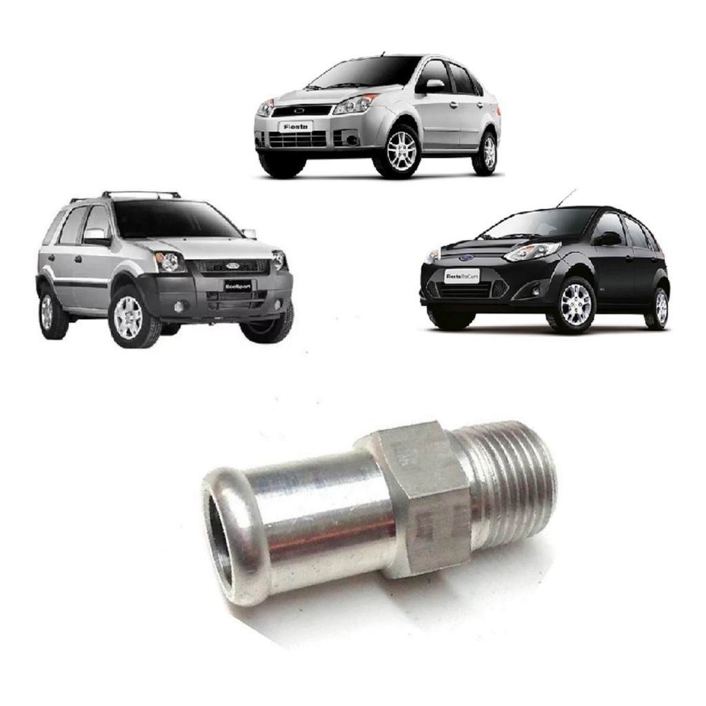 Conector Nipe Tubo Alumínio Bloco Motor Fiesta Ecosport Zetec Rocam