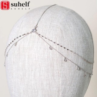 Corrente De Cabeça De Cristal SUHELF , Acessórios De Cabelo Elegantes Estilo Boho , Testa em Oferta na Shopee
