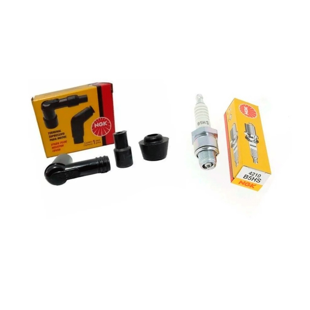 Cachimbo e Vela NGK para Moto