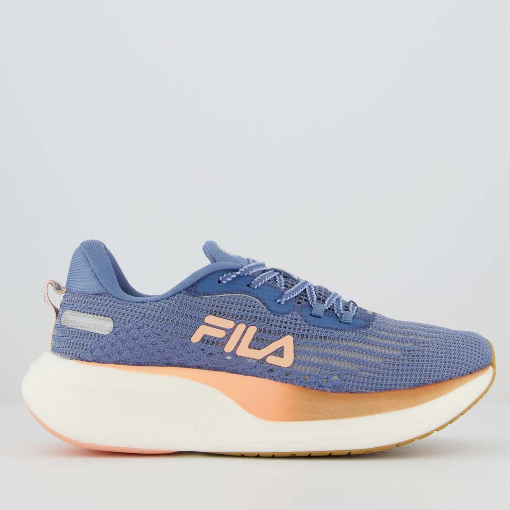Tênis Fila Racer Speezone Feminino Azul e Coral - Women Shoes