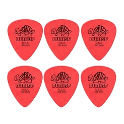 Kit com 6 Palhetas Tortex 0,50mm Dunlop