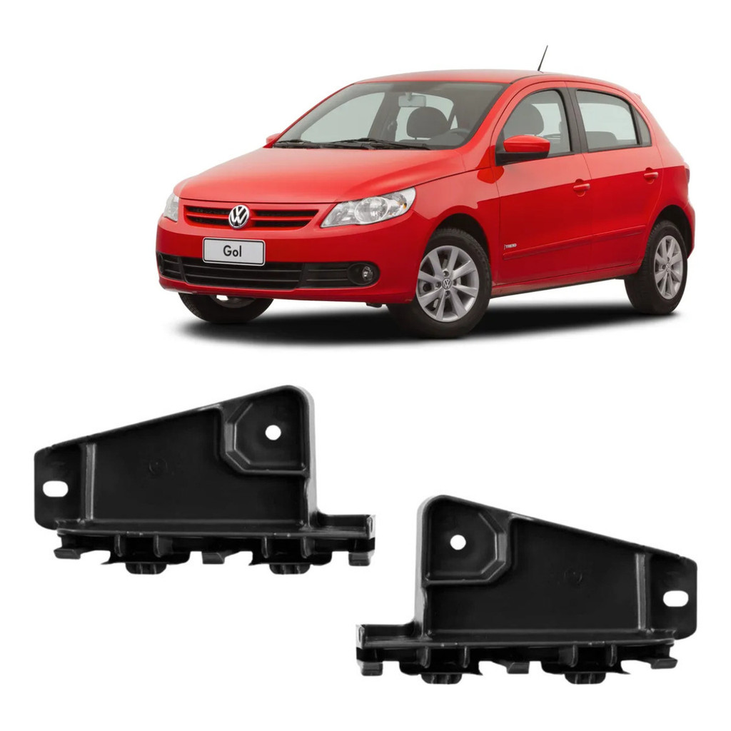 Par Guia Para-choque Dianteiro Volkswagen Vw Gol Voyage G5 em Oferta na Shopee