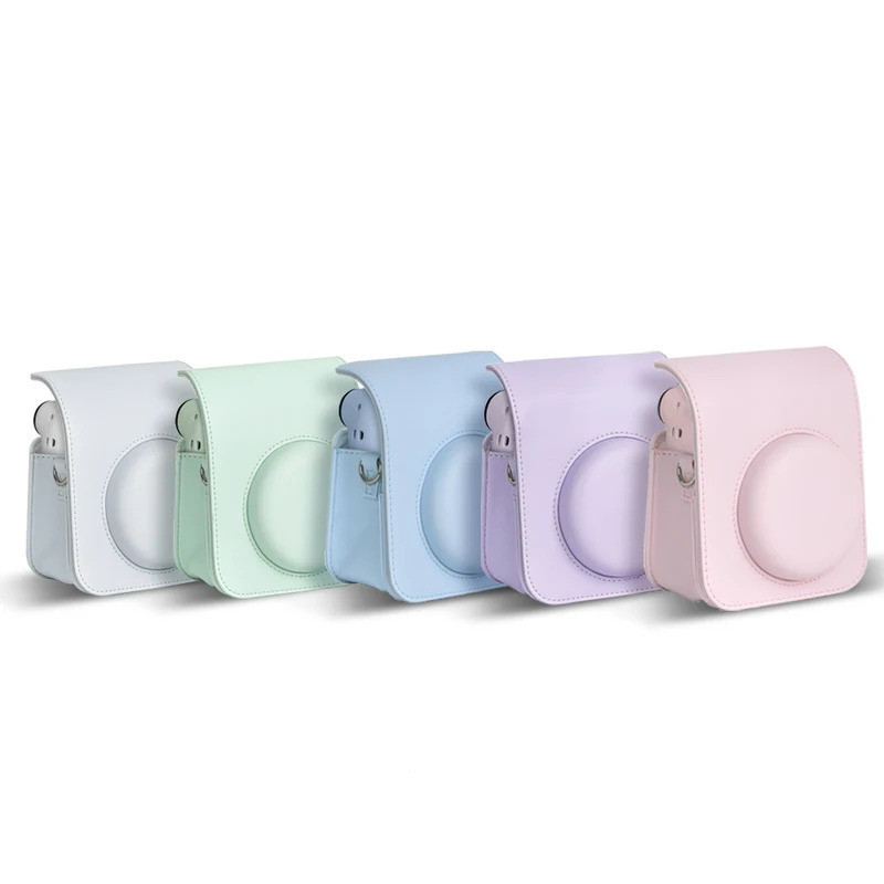 Para Fujifilm Instax Mini 12 Câmera Instantânea Caso Saco Protetor + 64 Bolsos Álbum De Fotos + Filtro De Cor + Adesivos - detalhe