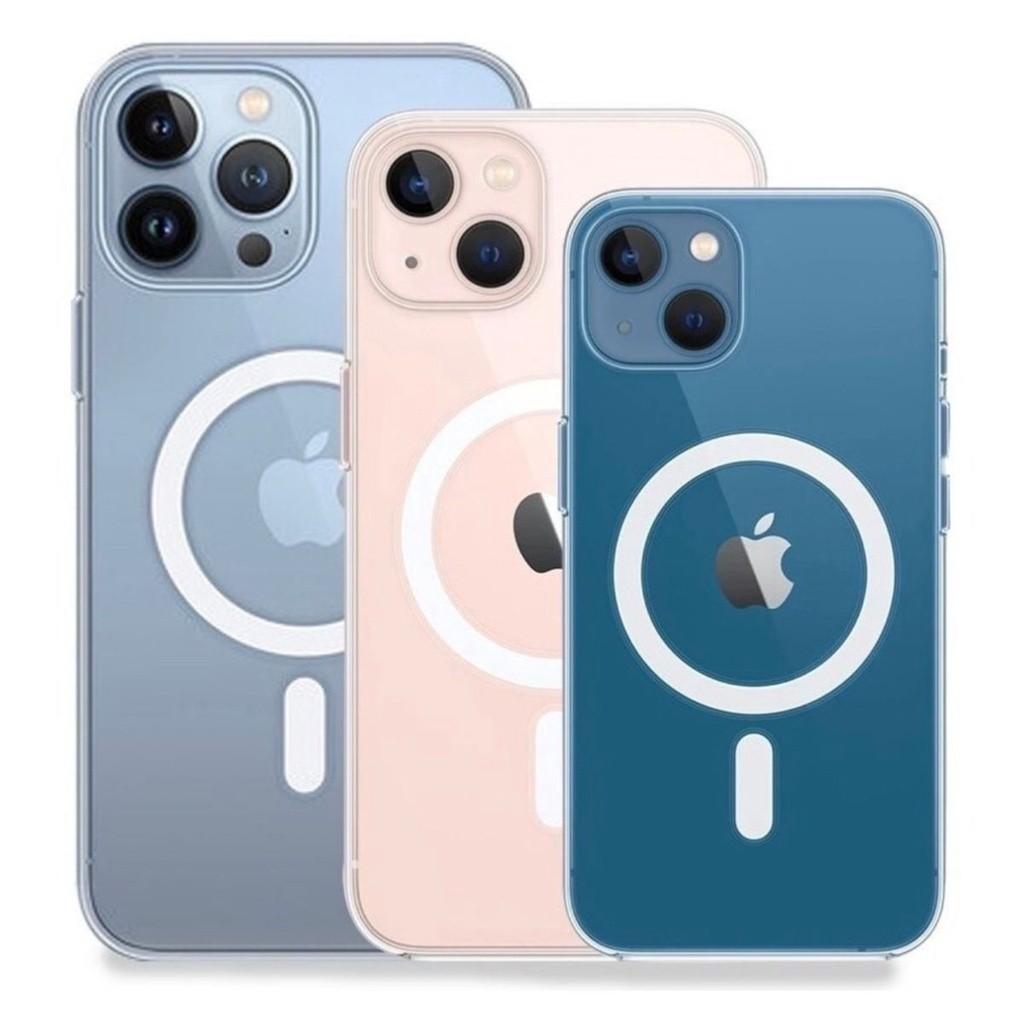 Capinha Magnética Para Carregador Sem Fio Capa Magsafe Iphone 7/8Plus X 11 12 13 14 15 16 17 Pro Max
