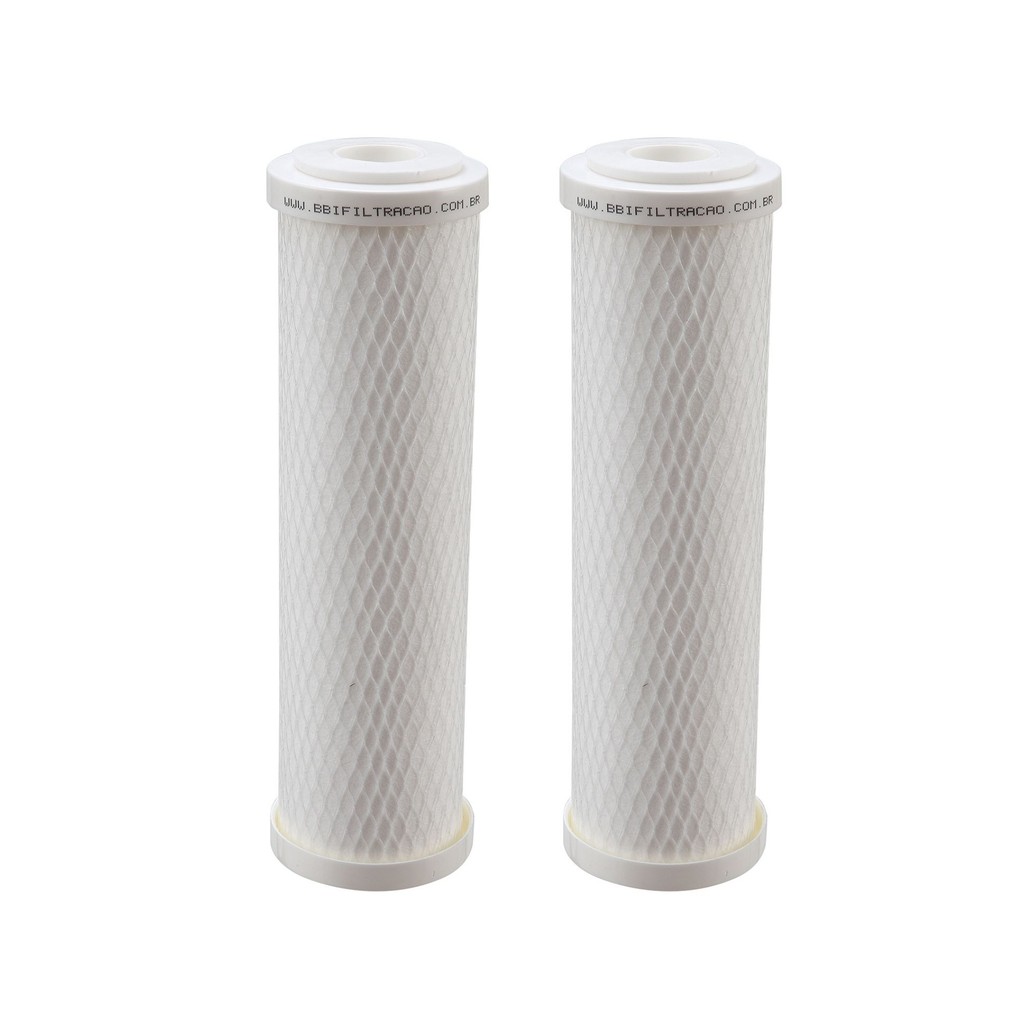 KIT 02 UN Refil PP10E BBI 9.3/4 PP Encaixe Compatível 9 3/4"Planeta Água BBI Pentair Acquabios