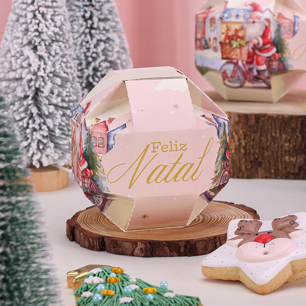 10 Embalagem Lembrancinha Bolinha Neve 4372 (JANGO NATAL 2025) - Stationery