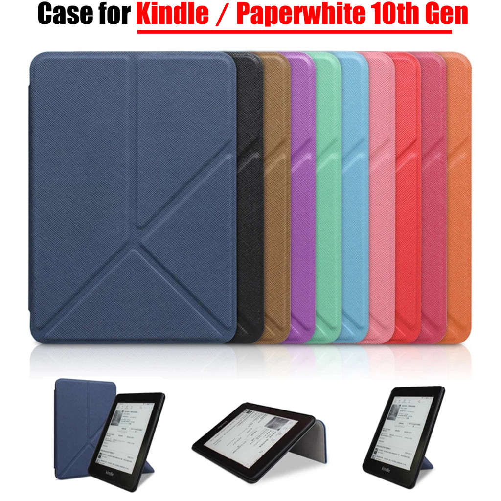 Para Kindle 10ª Geração Paperwhite Gen10 6" 2018 PQ94WIF 2019 J9G29R E-book Couro Do Plutônio Suporte Capa