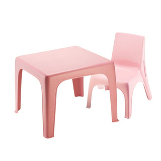 Mesa Infantil Rosa com Cadeira Poltrona Educativa Confort – Conjunto Mesinha e Cadeirinha Infantil Injeplastec