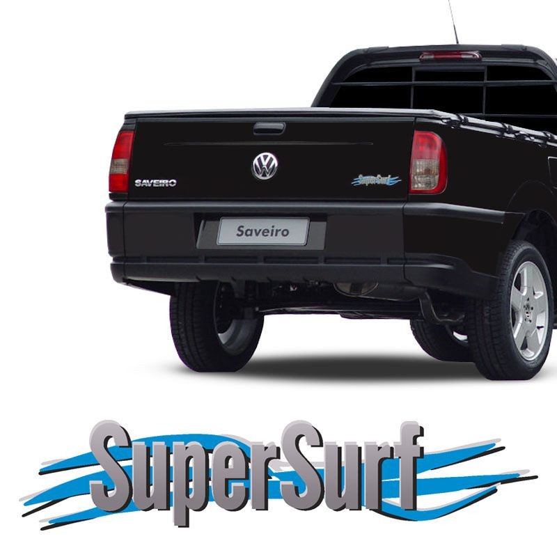 Adesivo Super Surf Saveiro Parati Gol 2003 Ate 2008 Cinza em Oferta na Shopee