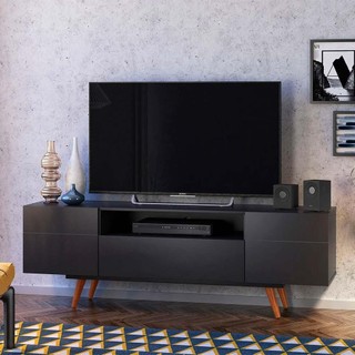 Rack Retrô Paris Preto 162 cm em Oferta na Shopee