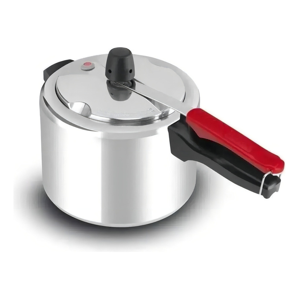 Panela De Pressão Clock Clássica Polida 4,5l Em Alumínio - Home Appliances