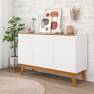 Buffet Aparador Sporting 3 Portas Branco em Oferta na Shopee