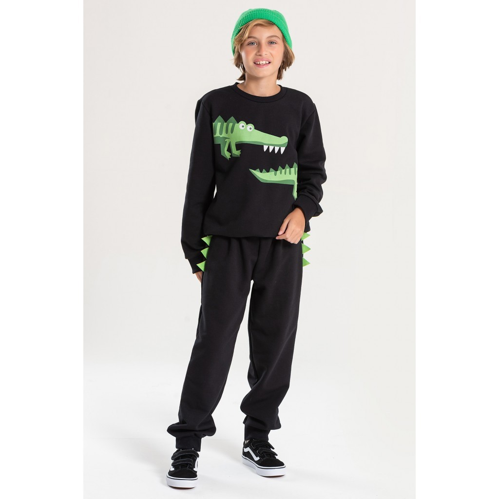 Conjunto Infantil Masculino Escama De Jacaré - Baby & Kids Fashion