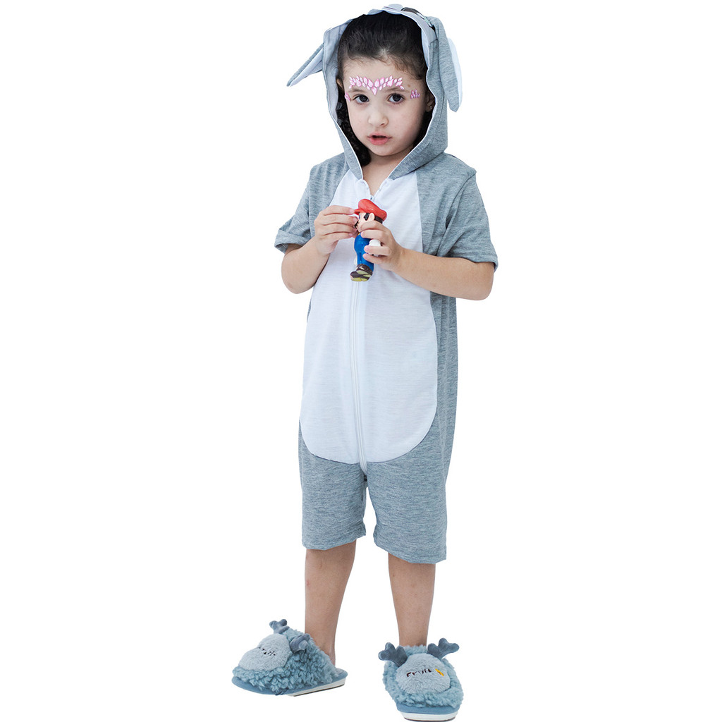 Pijama Infantil Macacão Fantasia Coelho Pascoa Parmalat em Oferta na Shopee