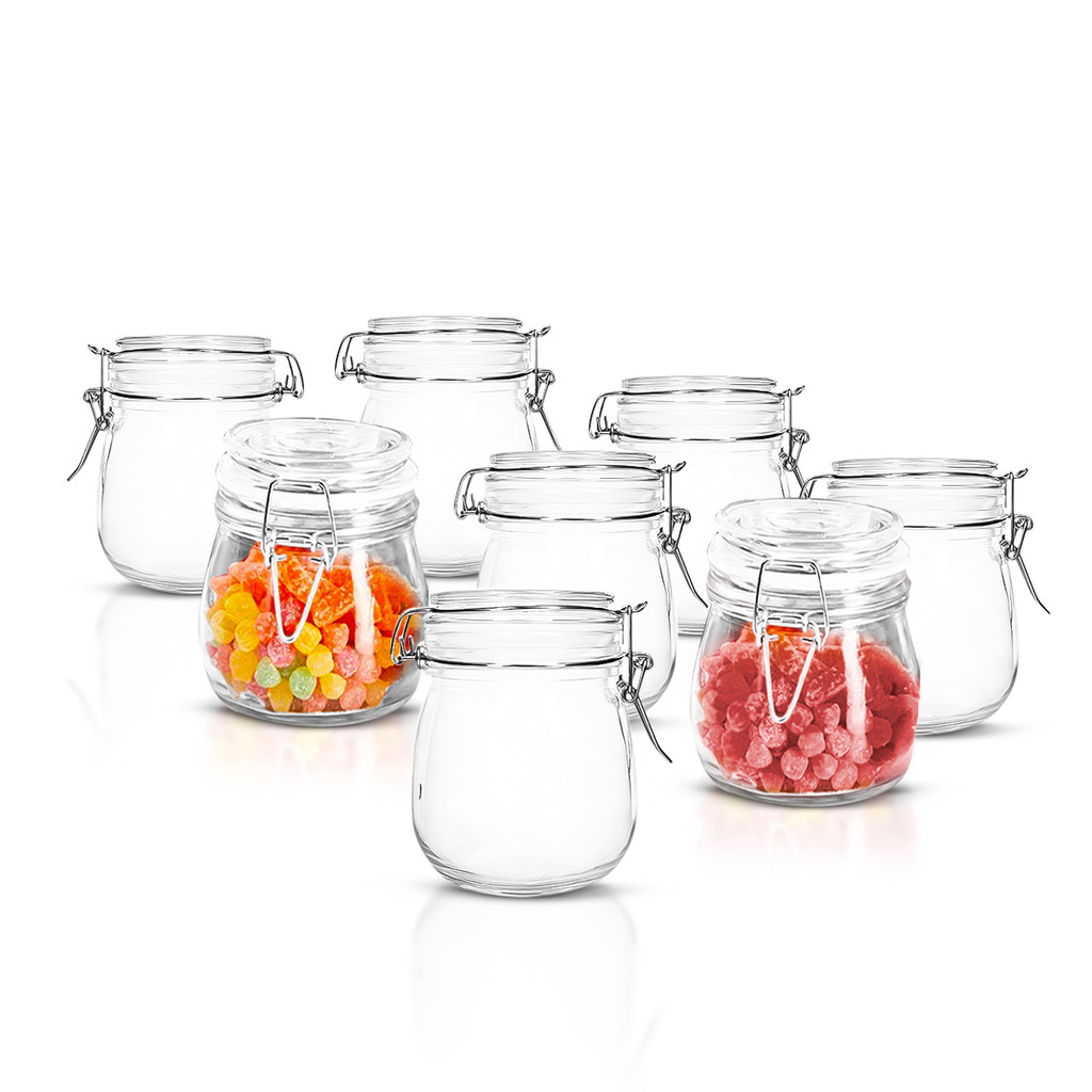 Kit 12 pote tempero Vidro redondo tampa Hermético 100Ml 8cm potiche conserva em Oferta na Shopee