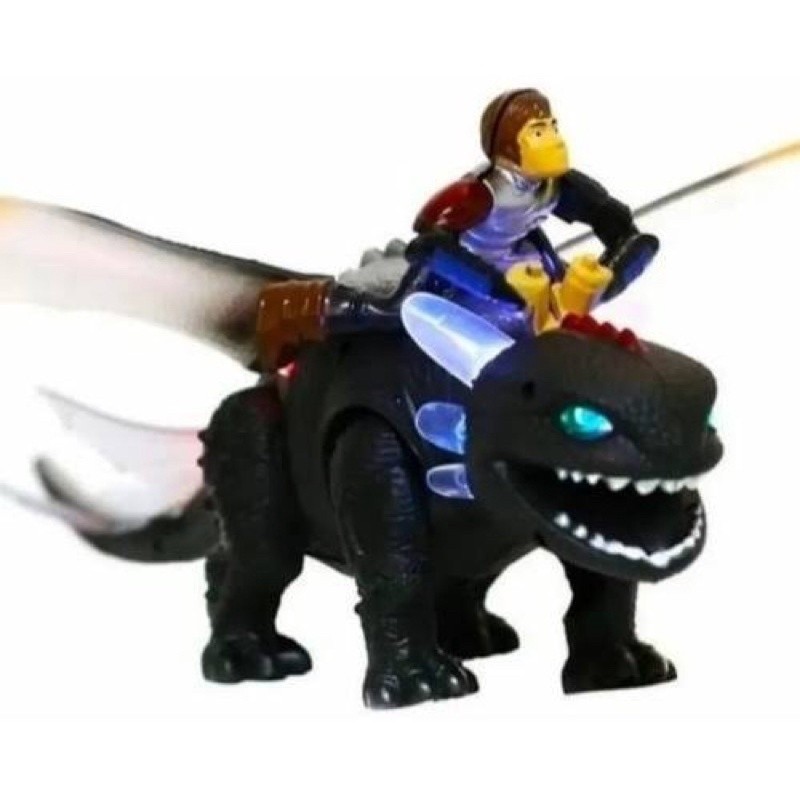 Dinossauro Como Treinar Seu Dragão  + Boneco Banguela Brinquedo Promoçaõ
