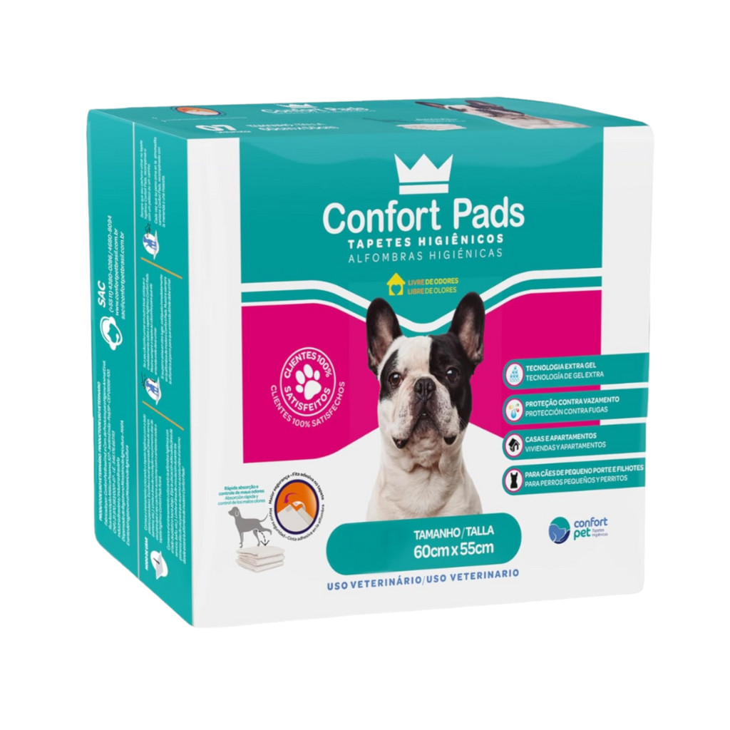 Tapete Higiênico Para Cães Confort Pads 55x60 50UN em Oferta na Shopee