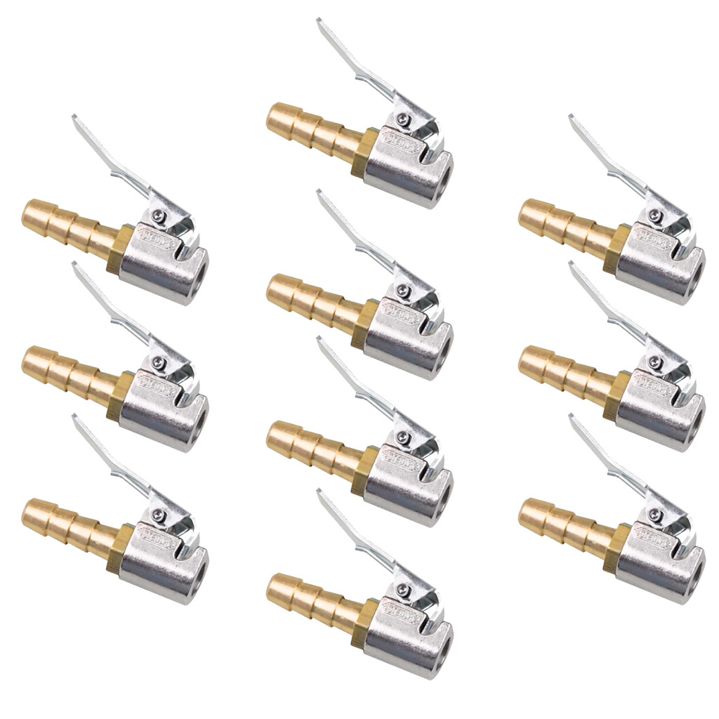Kit 10 Bico Presilha Para Encher Pneus Automotivo Carro Moto Calibrador Borracheiro Eletrônico Posto em Oferta na Shopee