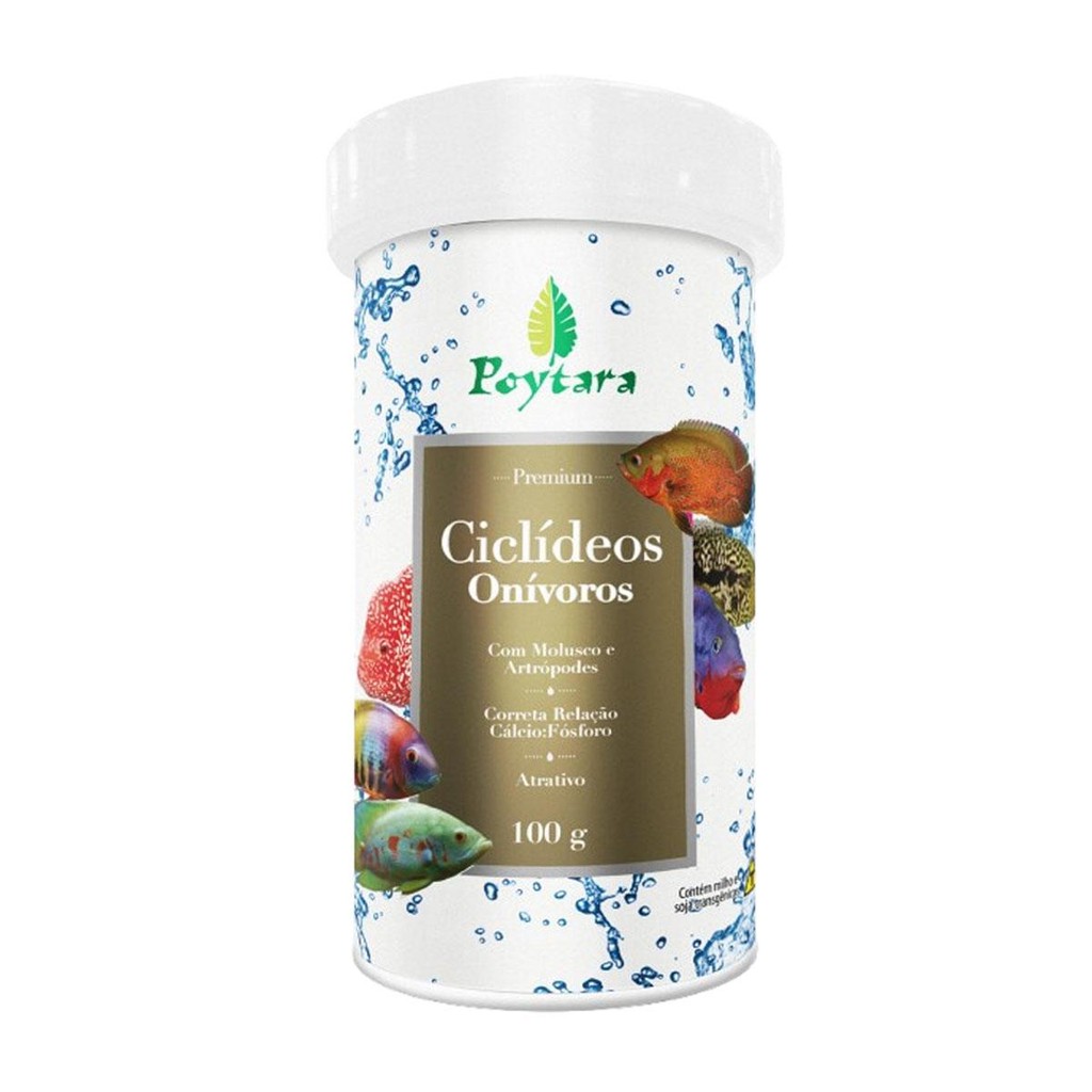 Ração Poytara Ciclídeos Onívoros 100g