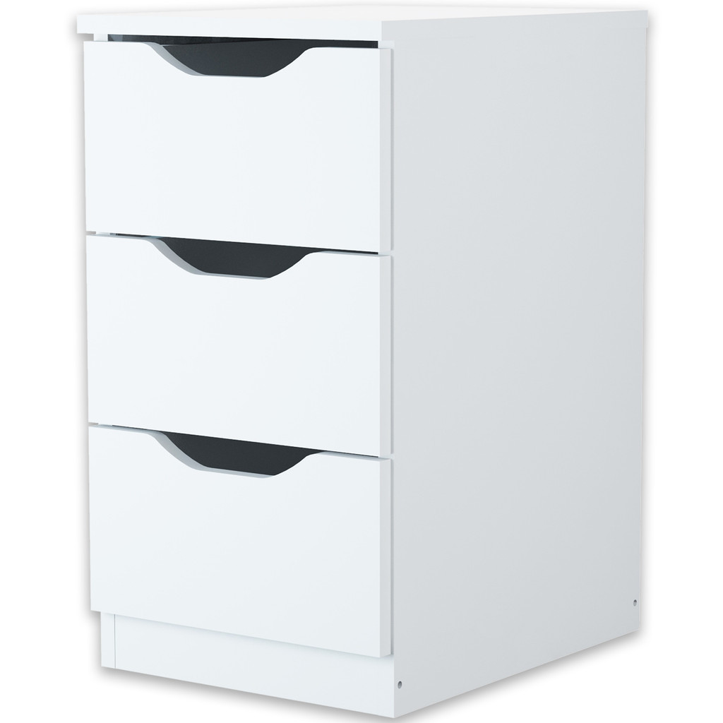 Gaveteiro Multiuso Com 3 Gavetas Branco em Oferta na Shopee