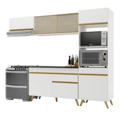Armário de Cozinha Compacta 252cm Veneza Multimóveis V3691