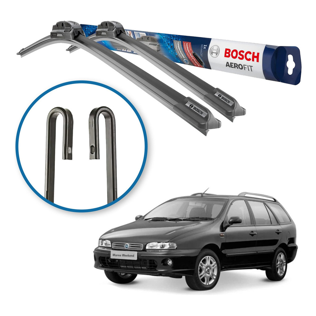 Palheta Parabrisa Chuva Bosch Fiat Marea Weekend 1997 a 2000 em Oferta na Shopee