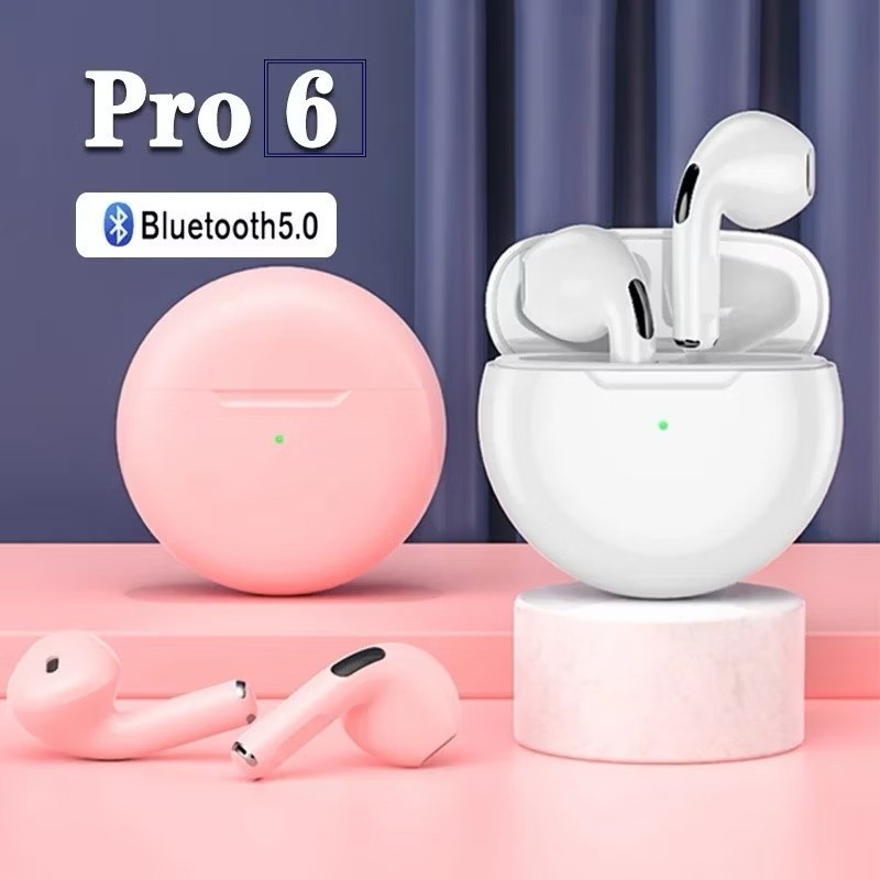Air Pro 6 TWS Fones de ouvido Bluetooth sem fio Fones de ouvido esportivos  fang