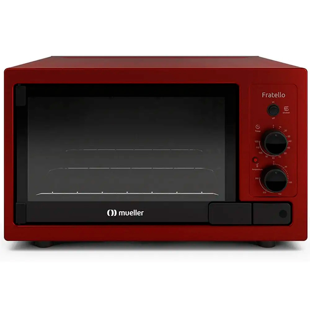 Forno Elétrico De Bancada Mueller Fratello Vermelho 44 Litros 220V