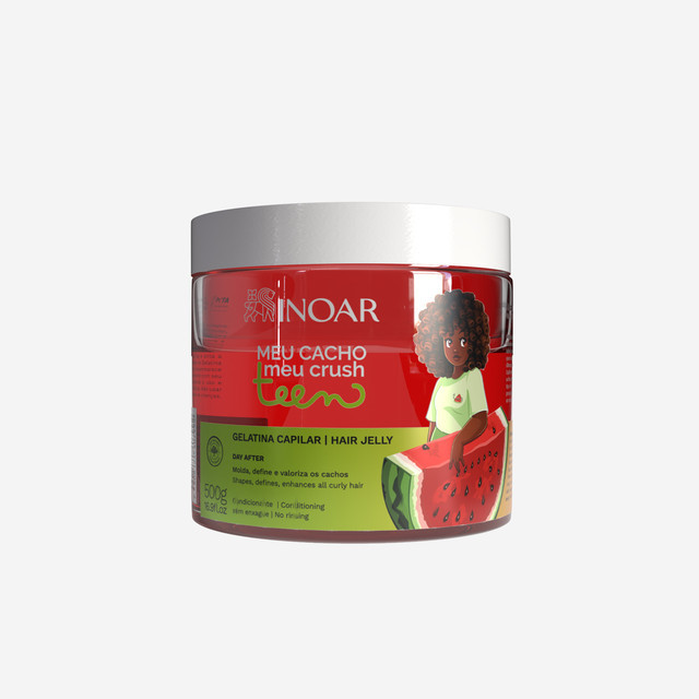Inoar Meu Cacho Meu Crush Teen Gelatina Melancia 500g em Oferta na Shopee