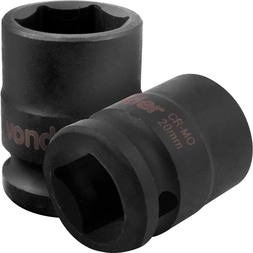 Soquete Sextavado Impacto Encaixe 1/2pol x 20mm Vonder em Oferta na Shopee