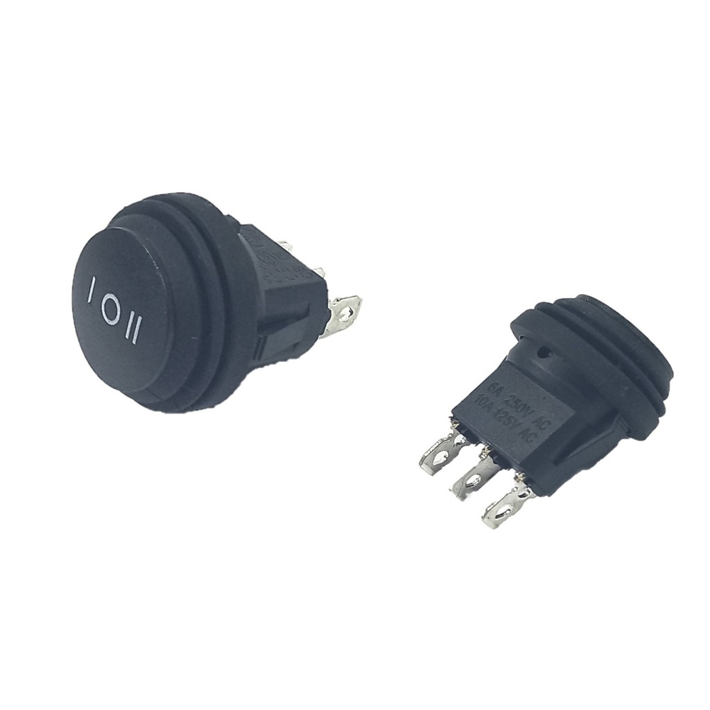 Chave Gangorra ON-OFF-ON 3P Preta KCD2-5103-3 A Prova Dagua em Oferta na Shopee
