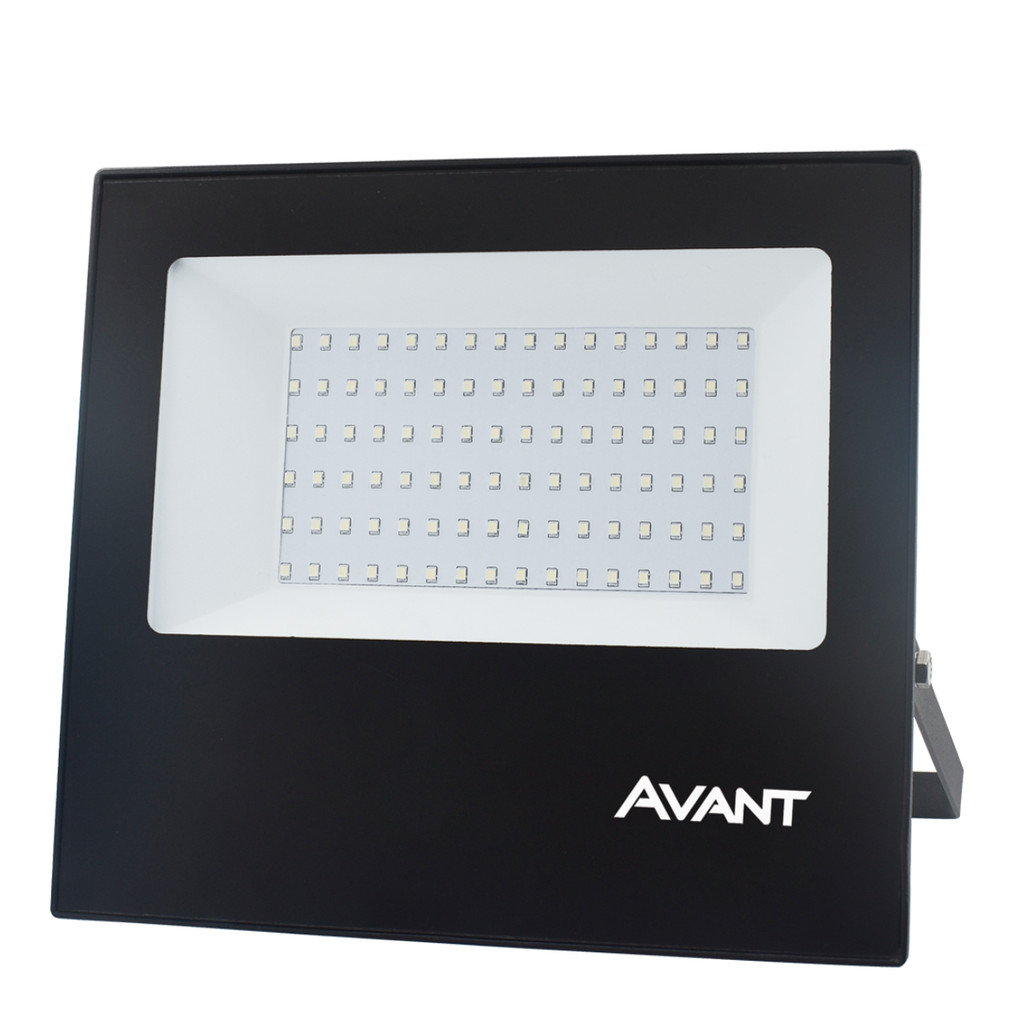 Kit 1/2/3/4/5 Refletor de Led Slim 100w Branco Frio 6500k Avant Bivolt