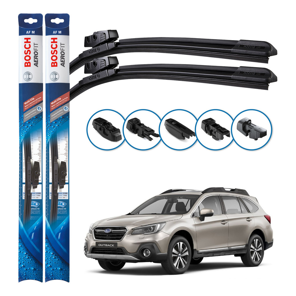 Par de Palhetas Limpador Parabrisa Multiclip Original Bosch Subaru Outback 2015 A 2020