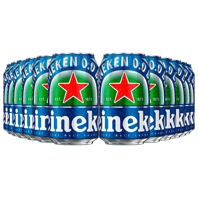 Cerveja Sem Álcool Heineken 0,0% - Lata 350mL - Nacional - 12 un