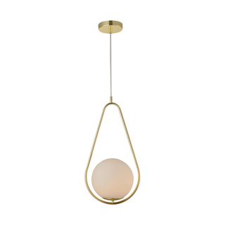 Luminaria Pendente Led Perola Gota G45 Bivolt Ouro Deluxe em Oferta na Shopee