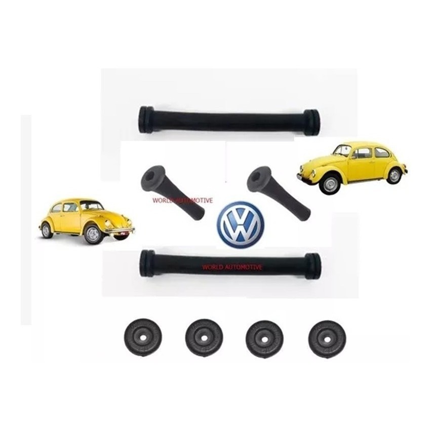 Borracha Passa Fio Farol Olho Boi Fusca + Pingadeira Compl