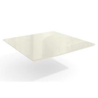 Tampo Mesa Sala de Jantar Madeirado c/ Vidro TA28 Quadrado 105x105cm Off White/Off White - Kappesberg em Oferta na Shopee