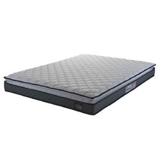 Colchão Casal Queen Espuma D33 Pillow Top Millenium 158x198x19cm Cinza/Branco Hellen em Oferta na Shopee