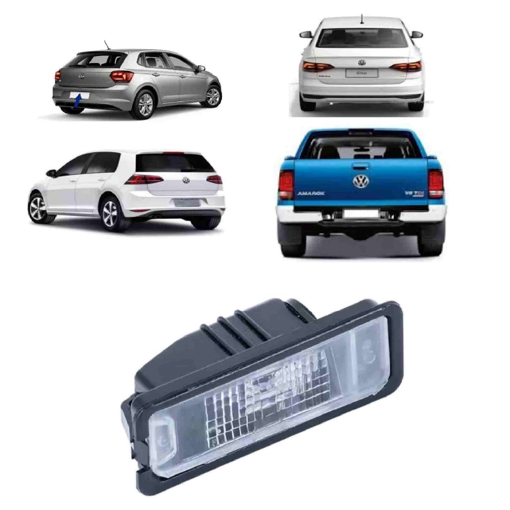 Lanterna Luz de Placa Virtus Polo Amarok Golf Passat Fusca