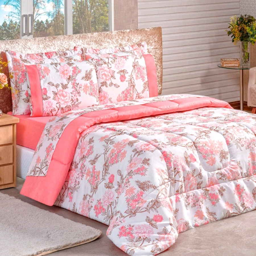 EDREDON CASAL DUPLA FACE AVULSO ESTAMPA VARIADA QUENTINHO em Oferta na Shopee