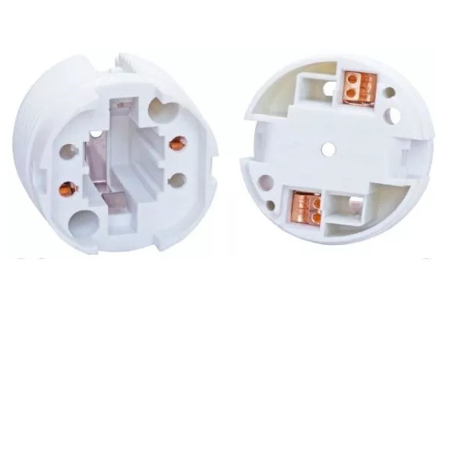 Soquete lâmpada Dulux PL G24 de 18w ou 26w 2 Pinos