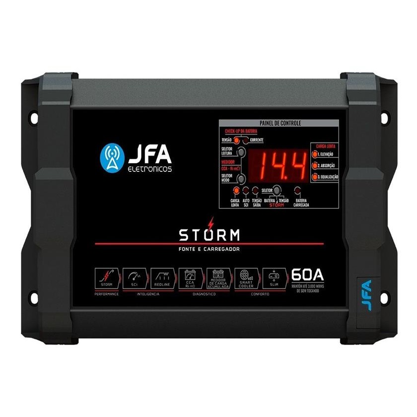 Fonte Carregador Jfa Storm 60a Bivolt - 12v em Oferta na Shopee