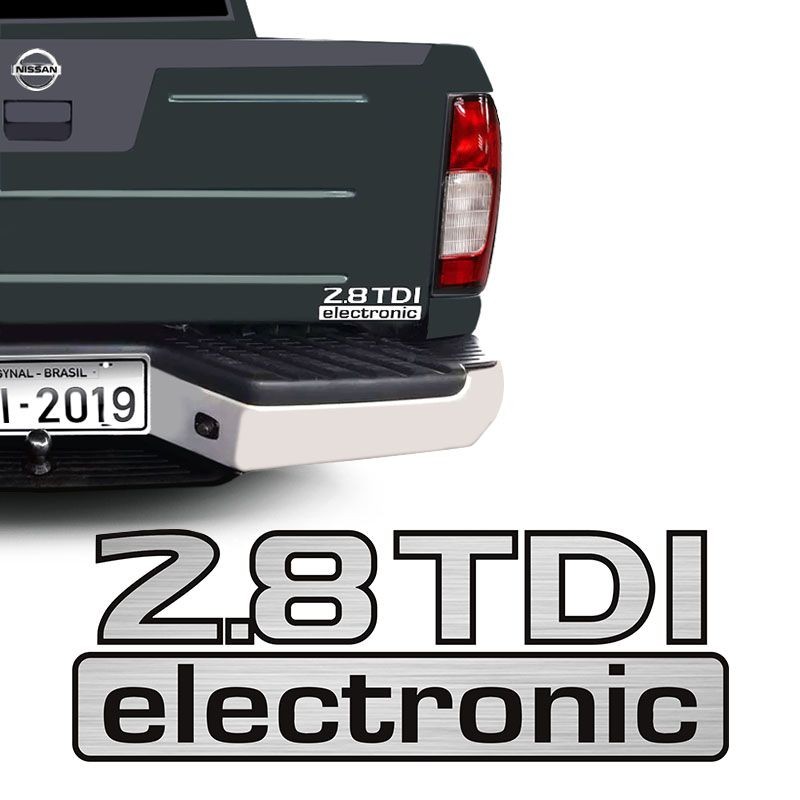 Adesivo Compativel C/ Frontier 2.8 Tdi Electronic Emblema em Oferta na Shopee