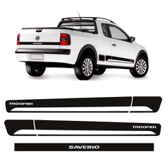 Kit Faixas Saveiro Trooper G5 G6 Adesivo Lateral E Traseiro
