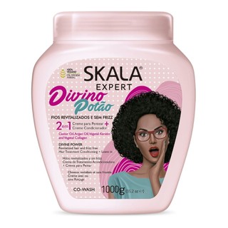 Creme Skala Expert 2 em 1 Divino Potão Fios Revitalizados e Sem Frizz 1kg em Oferta na Shopee