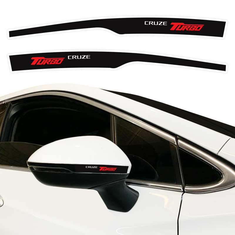 Adesivo Retrovisor Chevrolet Cruze Turbo 2017 Aplique Preto em Oferta na Shopee