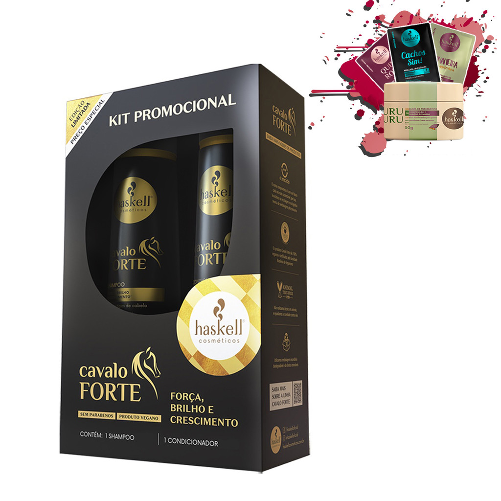 Promopack Haskell Cavalo Forte 300ml em Oferta na Shopee