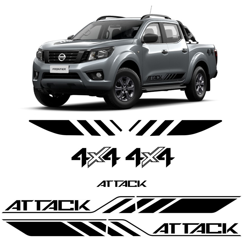 Kit Adesivos Nissan Frontier Attack 4x4 2021/ Mod. Original em Oferta na Shopee
